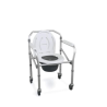 A raglash bathroom chair for the elderly with an imported wheel and can be fixed to the ground with height control